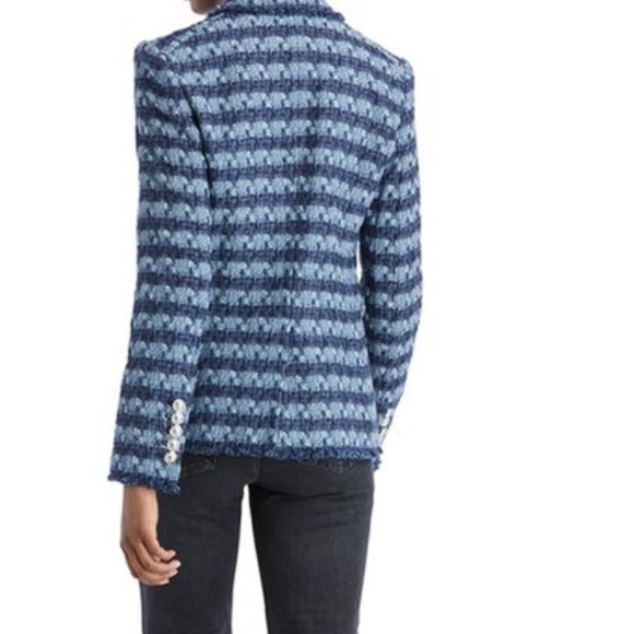 Veronica Beard Cutaway Tweed Dickey Blazer - Picture 8 of 12